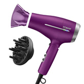 Conair secador de viaje plegable con concentrador para un acabado suave al instante.