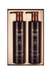 COSMOCOS RG3 Premium Shampoo envase destacado para cuidado diario del cabello.