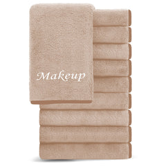 Cosy Family toallitas desmaquillantes de microfibra marrón, limpieza facial suave y eficaz