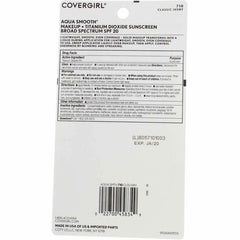 CoverGirl Aquasmooth aplicación líquida que se transforma y deja acabado natural.