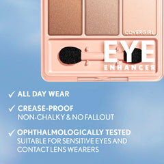 CoverGirl Eye Enhancer Midnight Glimmer aspecto intenso y duradero en ojos.