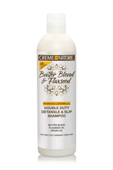 Creme of Nature: botella de champú desenredante para rizos, fácil de usar.