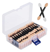 Aplicadores Cuttte sombra doble lado con contenedor para almacenamiento y transporte.