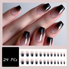 DAJIJIYOU set de uñas falsas 24 piezas ofrece variedad de tallas para todos los dedos.