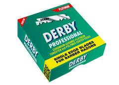 Derby Professional – compatible con navajas de filo único para uso versátil.