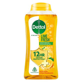 Dettol Cuerpo Lima Fresco, botella frontal, ideal para uso diario en la ducha.