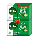 Dettol Jabón Barra Original 100 g, aroma clásico para uso diario.