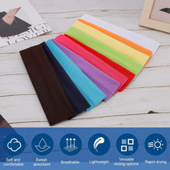 Ajuste cómodo y suave para todos los peinados con diademas de 24 colores