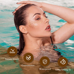 Diesetsr parches plateados glitter freckles para un toque brillante