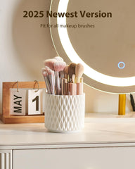 DooGooCoo organizador con 5 compartimentos para herramientas de maquillaje.