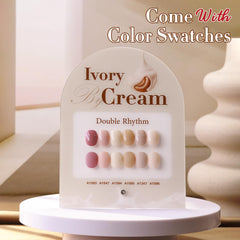 Double Rhythm gel esmalte 15ml, botellas visibles, color consistente.