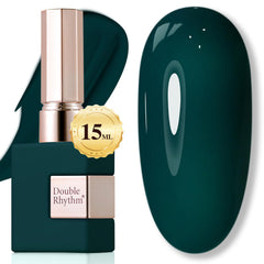 Double Rhythm gel-lacado: color uniforme y frasco único para consistencia.