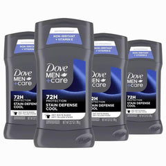 DOVE MEN + CARE Stick defensa de manchas, evita marcas en la ropa.