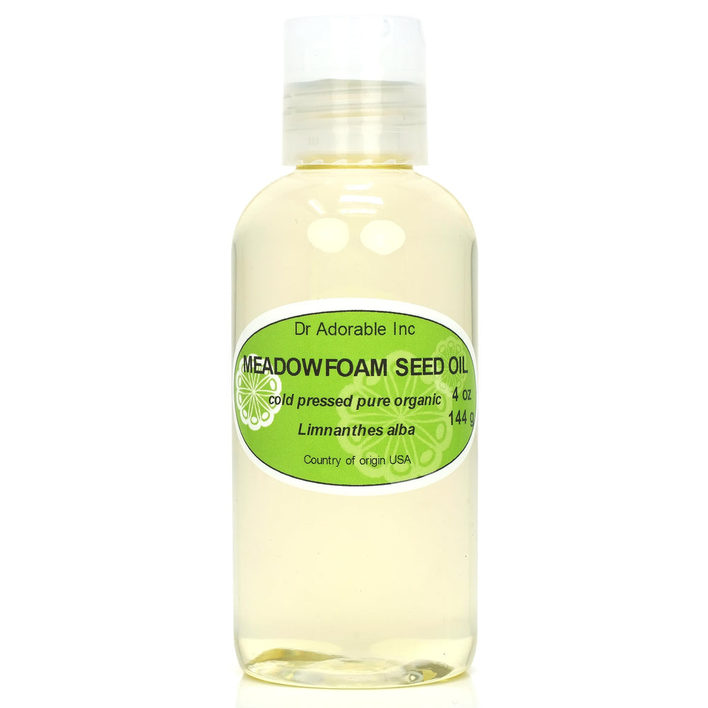 Dr Adorable Meadowfoam: botella clara para hidratación diaria de la piel.