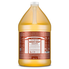 Dr. Bronner's Pure-Castile Eucalipto en botella, limpieza suave para rostro y cuerpo