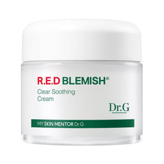 Dr. G Red Blemish Clear crema en botella para alivio del enrojecimiento.