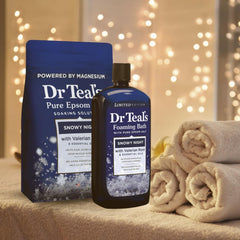 Dr Teal's Sal Epsom Puro: paquete de 3 libras para un baño calmante.