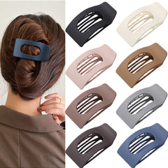 Pinzas rectangulares negras de Drealoe, sujecion firme para cabello grueso.