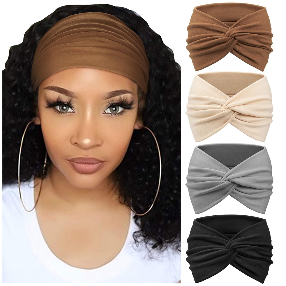 Turbante ancho con nudo de DRESHOW para un aspecto pulido.