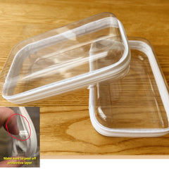 Dressica estuche transparente con cremallera, dos unidades S para organización compacta.