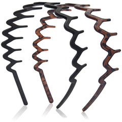 Diadema Dresyu Zig Zag con dientes, ajuste cómodo para uso diario.