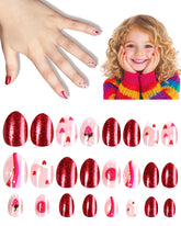DSVANAY uñas postizas para niñas con tallas pequeñas para ajuste cómodo.