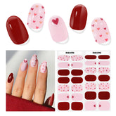 DUKASOU tiras de uñas gel semicurado: paquete de 28 piezas para todas las tallas.