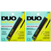 DUO pegamento de pestañas negro en tubo, duración duradera para uso diario.