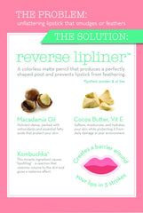 DuWop Reverse Lipliner: previene el desbordamiento y mantiene el color en su lugar.
