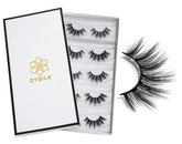 Pestañas naturales de DYSILK, pack de 5 pares para uso diario.