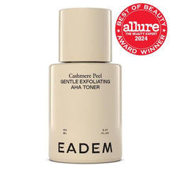 EADEM Cashmere Peel, textura lechosa, hidratación ligera durante la exfoliación.