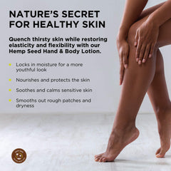 Textura ligera de la loción Earthly Body para absorción rápida