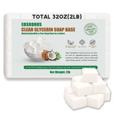 Base de glicerina EDSRDRUS en cubos claros para manualidades de jabón.