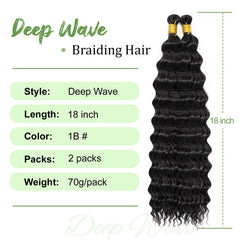 eerya cabello rizo profundo 18 pulgadas: añade volumen duradero para peinados boho