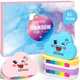Elfinbay bombas arcoiris para niños 4 XL con colores sorpresa en la tina