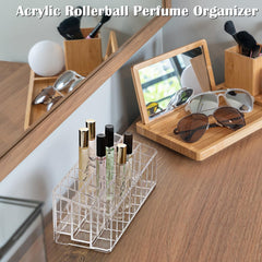 ELLDOO organizador maquillaje, acrilico transparente para labiales y brillos