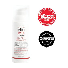 Textura crema mineral EltaMD con acabado suave para piel sensible