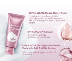 Embeauty Senka Perfect Whip, bote de 120 g, formato práctico para uso diario.