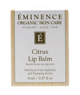 Eminence bálsamo labial cítrico compacto para labios suaves y nutridos.