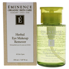 Éminence démaquillant yeux aux herbes – bouteille, apaise les yeux sensibles.