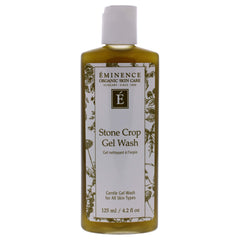 Botella de Eminence Stone Crop Gel Wash, limpieza suave para piel sensible y equilibrada.