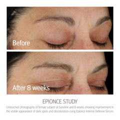 Textura cremosa de Epionce Intense Defense Serum que se absorbe fácilmente.