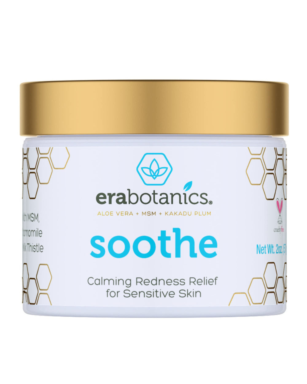 Era Organics crema-alivio-enrojecimiento botella: alivio suave para piel irritada.