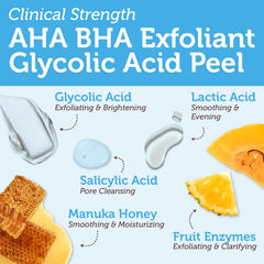 Era Organics Glycolic Acid Peel, ingredientes aloe vera visibles que hidratan la piel.
