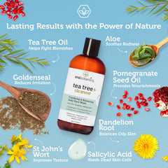Era Organics ingredientes botánicos sello de oro, bardana y aloe vera calmantes