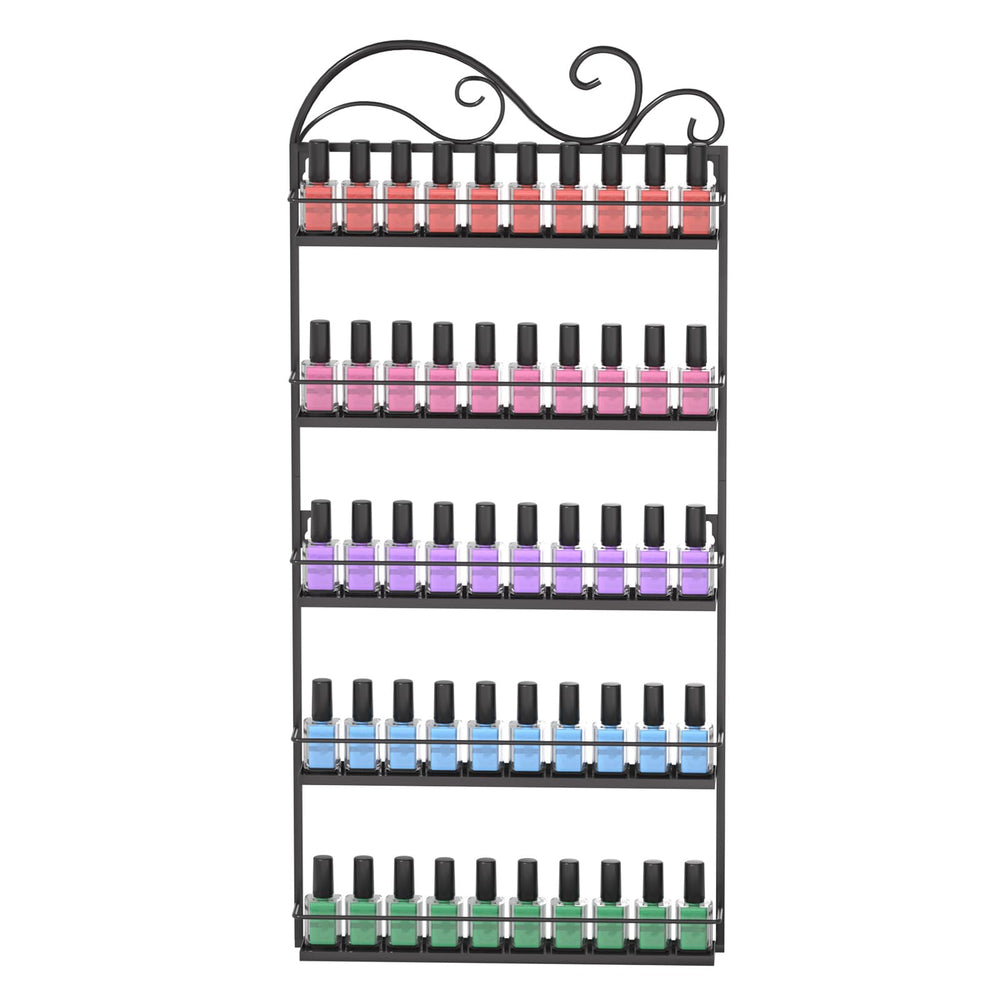 ERYTLLY estante de esmaltes para pared, organizador compacto para acceso rápido