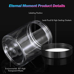 Portabilidad Eternal Moment frascos 8 oz para viaje sin fugas