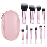 Brochas EupHHonycs mini para viaje, compacto conjunto de pinceles para retoques en cualquier lugar.