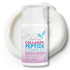 Eva Naturals Crema Noche Collagen Peptide en bote, hidratación intensiva para la piel.