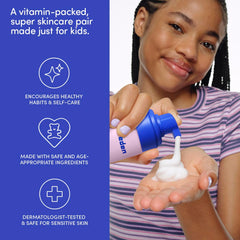 Evereden Limpiador Facial Multivitamínico, botella, limpia piel de forma suave